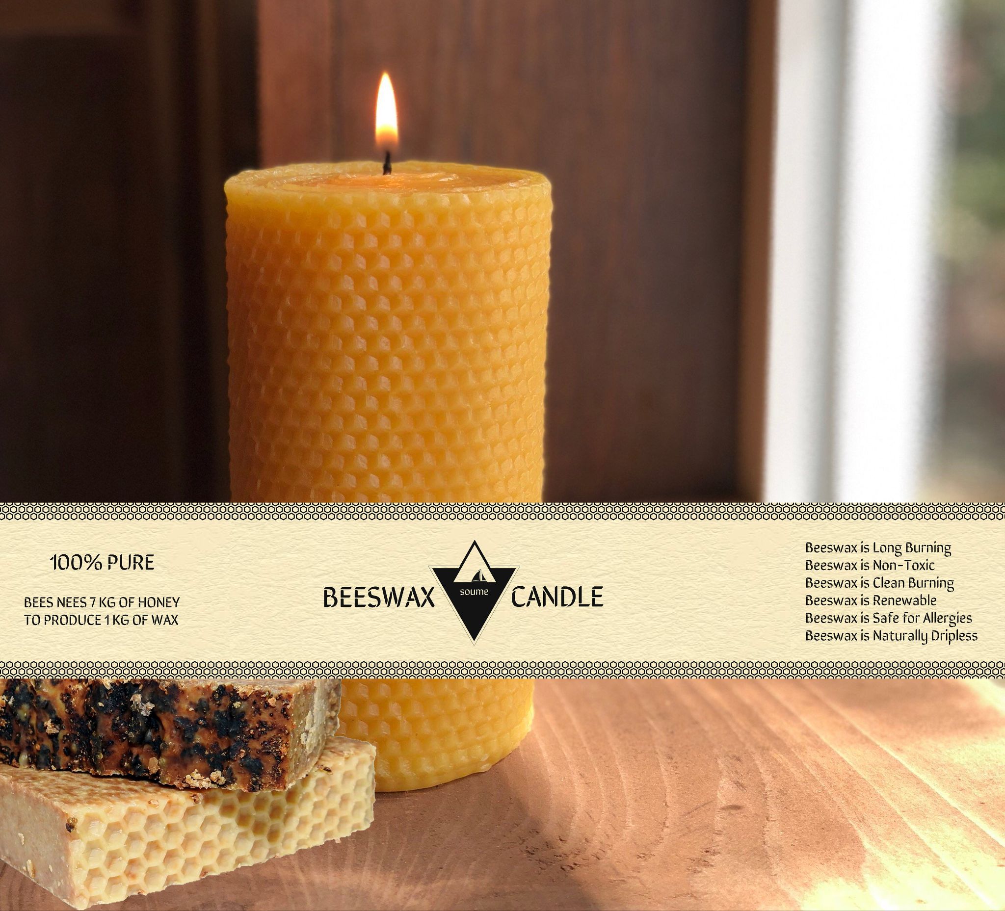 Beeswax candles