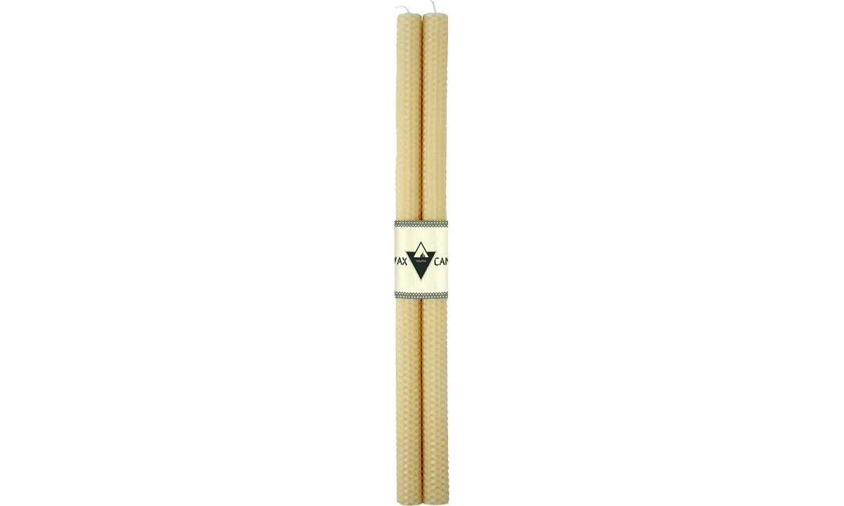 Štíhlé rolované svíce Beeswax Tapers